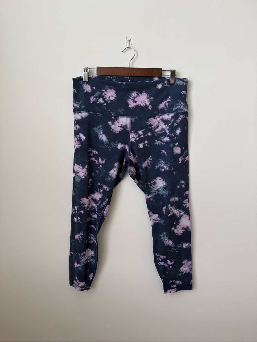 Lululemon Align High Rise Pant 25” Circulate Tie Dye Mineral Blue Multi Size 14 - Picture 2 of 8